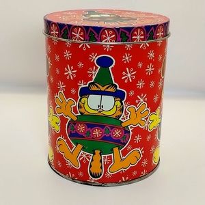 Vintage Garfield Christmas Tin
